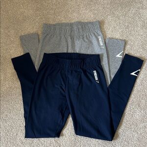 Gymshark Leggings in Navy and Gray XS